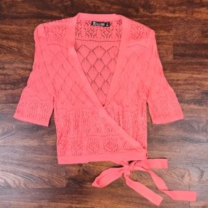 Crochet wrap top